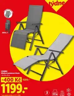 Lidl Hliníkové polohovací křeslo nabídka
