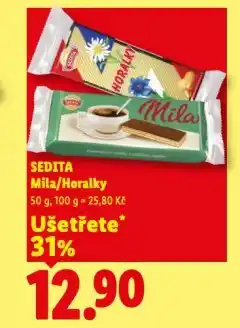 Lidl Sedita horalky nabídka