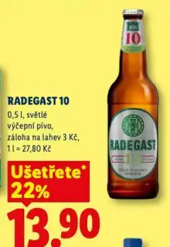 Lidl Pivo radegast nabídka