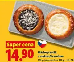 Lidl Máslový koláč s mákem nabídka