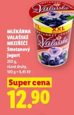 Lidl Smetanový jogurt z valašska nabídka