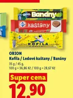 Lidl Orion banány nabídka