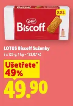 Lidl Lotus sušenky nabídka