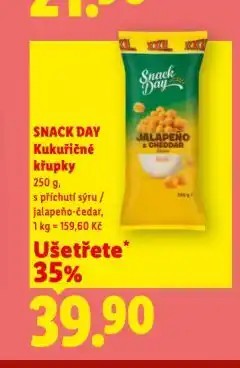 Lidl Snack day kukuřičné lupínky nabídka