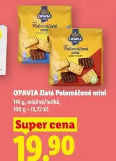 Lidl Opavia zlaté polomáčené nabídka