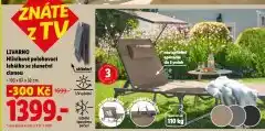 Lidl Livarno hliníkové polohovací lehátko nabídka