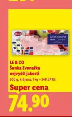 Lidl Šunka zvonařka nabídka