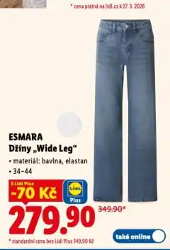 Lidl Džíny nabídka