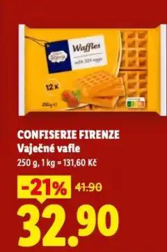 Lidl Vaječné vafle nabídka