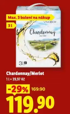 Lidl Chardonnay nabídka