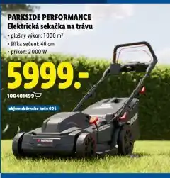 Lidl Parkside elektrická sekačka na trávu nabídka