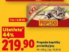 Lidl Propesko kapsičky pro kočky nabídka
