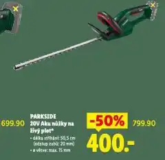 Lidl Parkside aku nůžky na živý plot nabídka