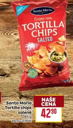 Billa Santa Maria Tortilla chips solené nabídka