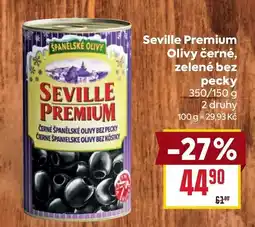 Billa Seville Premium Olivy černé, zelené bez pecky nabídka