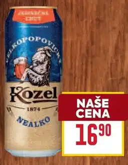 Billa Velkopopovický Kozel nealko nabídka
