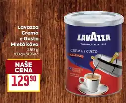 Billa Lavazza Crema e Gusto Mletá káva nabídka