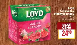 Billa Loyd Čaj ovocný Maliny a jahody nabídka