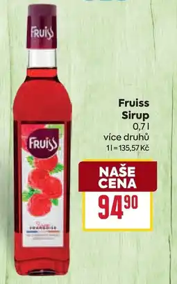 Billa Fruiss Sirup nabídka
