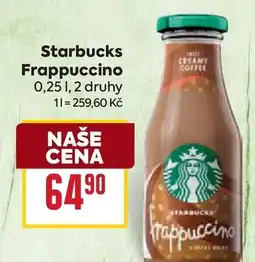 Billa Starbucks Frappuccino nabídka