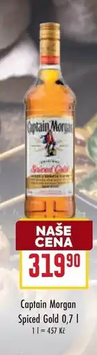 Billa Captain Morgan Spiced Gold nabídka