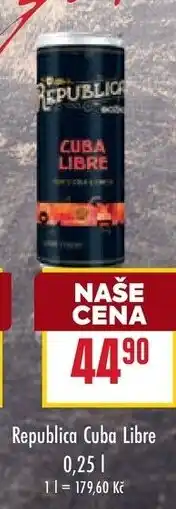 Billa Republica Cuba Libre nabídka