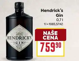 Billa Hendrick's Gin nabídka