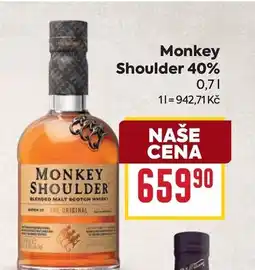 Billa Monkey Shoulder 40% nabídka