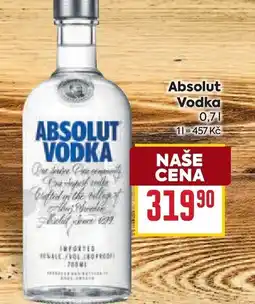 Billa Absolut Vodka nabídka