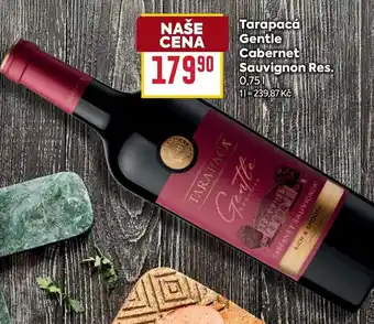 Billa Tarapacá Gentle Cabernet Sauvignon Res. nabídka