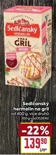 Billa Sedlčanský hermelín na gril nabídka