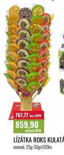 Ratio LÍZÁTKA ROKS KULATÁ 25g-30gx100ks nabídka