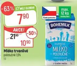 Globus Bohemilk Mléko trvanlivé polotučné 1,5% nabídka