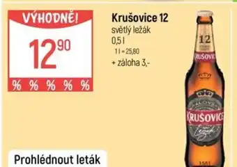 Globus Krušovice 12 světlý ležák nabídka