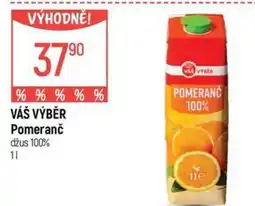 Globus VÁŠ VÝBĚR Pomeranč džus 100% nabídka