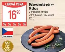 Globus Debrecínské párky Globus nabídka