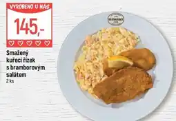 Globus Smažený kuřecí řízek s bramborovým salátem nabídka