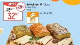 Globus Lovecký sýr 45% t.vs. nabídka