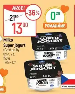 Globus Milko Super jogurt nabídka
