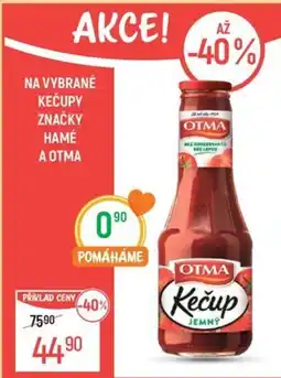 Globus Na vybrané kečupy značky hamé a otma nabídka