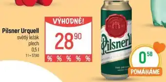 Globus Pilsner Urquell světlý ležák nabídka
