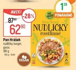 Globus Pan Hrášek nudličky, burger, gyros nabídka