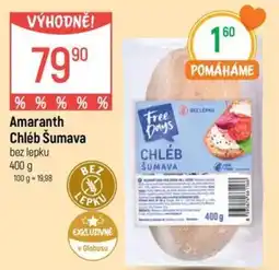 Globus Amaranth Chléb Šumava nabídka