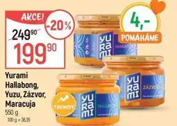 Globus Yurami Hallabong, Yuzu, Zázvor, Maracuja nabídka