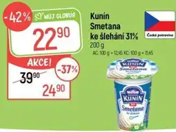Globus Kunín Smetana ke šlehání 31% nabídka