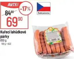 Globus Kuřecí lahůdkové párky nabídka