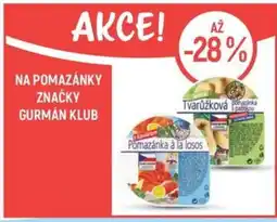 Globus NA POMAZÁNKY ZNAČKY GURMÁN KLUB nabídka