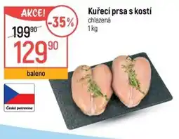 Globus Kuřecí prsa s kostí chlazená nabídka