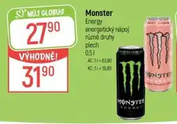 Globus Monster Energy nabídka