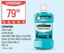 Globus Listerine ústní voda nabídka